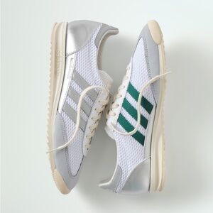 NEW Kith Adidas SL 72 OG Sneaker - Green / Metallic Silver